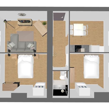 Suite Double Fabriques, 2 Bedrooms, Central, Parking Nearby, Self Checkin น็องซี ภายนอก รูปภาพ